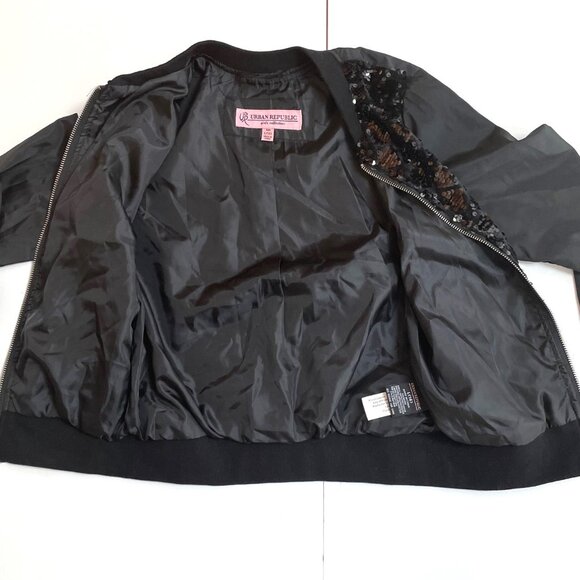 URBAN REPUBLIC GIRLS COLLECTION SEQUIN FRONT JACKET 14 - Picture 4 of 7